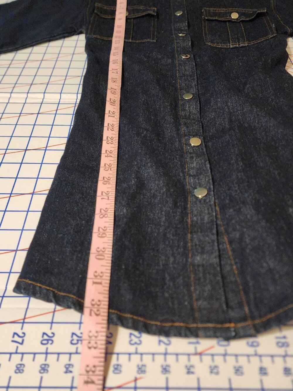 Petal & Pup Hailey Denim Mini Dress XS Blue Button Front Shirt Dress NWOT - Picture 4 of 8